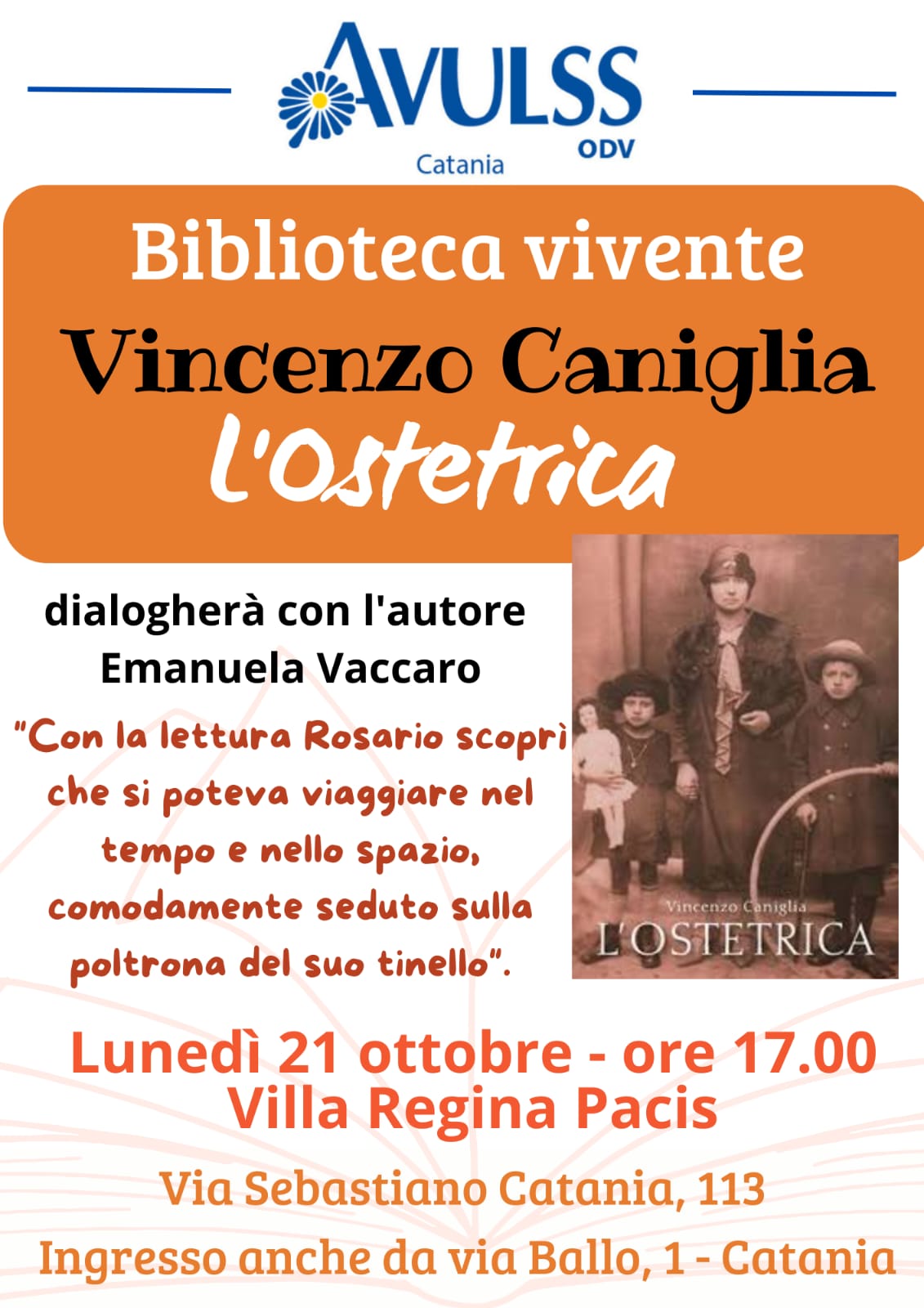 PRESENTAZIONE DEL ROMANZO “L’OSTETRICA”